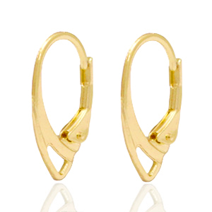 Appr&ecirc;ts en m&eacute;tal DQ boucles d'oreilles dormeuses Dor&eacute; (sans nickel)