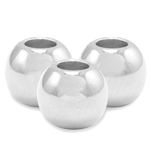 Perles en m&eacute;tal DQ 4mm Argent&eacute; antique (sans nickel)