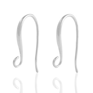 Appr&ecirc;ts en m&eacute;tal DQ boucles d'oreilles crochets Argent&eacute; antique (sans nickel)