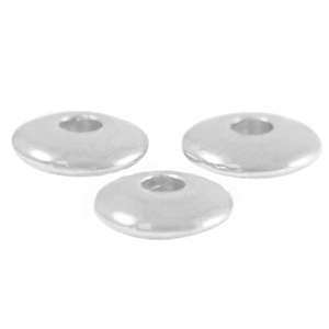 Perles en m&eacute;tal DQ disque 6mm Argent&eacute; antique (sans nickel)
