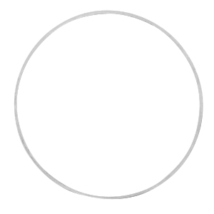 Appr&ecirc;ts en m&eacute;tal DQ anneau ferm&eacute; 40mm Argent&eacute; antique (sans nickel)