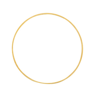 Appr&ecirc;ts en m&eacute;tal DQ anneau ferm&eacute; 25mm Dor&eacute; (sans nickel)