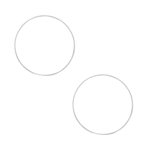 Appr&ecirc;ts en m&eacute;tal DQ anneau ferm&eacute; 10mm Argent&eacute; antique (sans nickel)