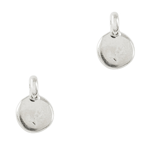 Breloques en m&eacute;tal DQ irr&eacute;gulier Argent&eacute; antique (sans nickel)