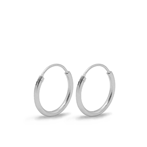 Appr&ecirc;ts en m&eacute;tal DQ boucles d'oreilles cr&eacute;oles 15mm Argent&eacute; (sans nickel