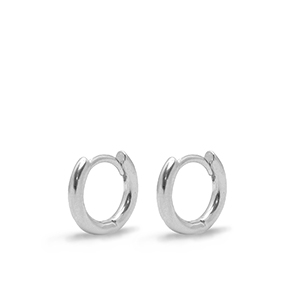 Appr&ecirc;ts en m&eacute;tal DQ boucles d'oreilles cr&eacute;oles 11mm Argent&eacute; (sans nickel