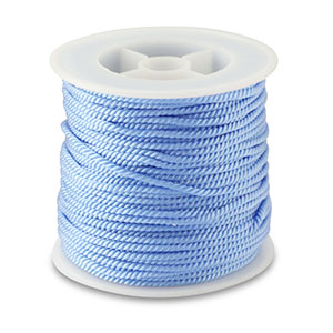 Cordon tendance 2mm Bleu clair