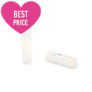 Perles de rocailles Special Bugles twist Blanc AB