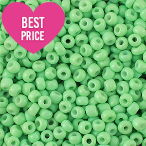 Perles de rocailles 6/0 (4mm) Vert clair