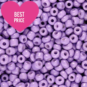 Perles de rocailles 8/0 (3mm) Violet paisley
