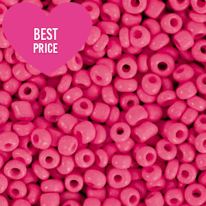 Perles de rocailles 8/0 (3mm) Rose tulipe