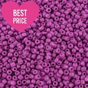 Perles de rocailles 12/0 (2mm) Violet prune d'&eacute;t&eacute;