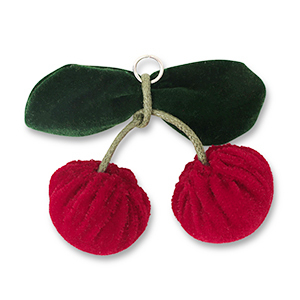 Pendentifs accroche-regard cerises Rouge-vert