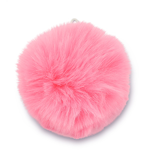 Pendentifs accroche-regard pompon Rose