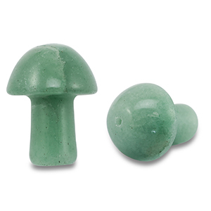 Pierres naturelles pendentifs quartz aventurine champignon Vert
