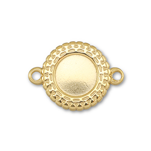 BY31&reg; Connecteur en acier Inox avec serti pour SS34 flatback Dor&eacute;