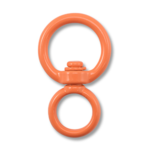 Appr&ecirc;ts color&eacute;s porte-cl&eacute;s rond Orange