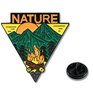 Pins "Nature" Vert-jaune-noir