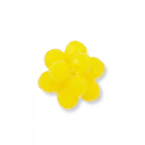 Pendentifs facett&eacute;es fleur Jaune