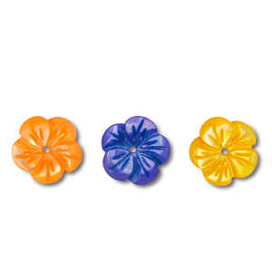 Perles coquillage fleur Multicolore