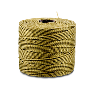 Fil Nylon S-Lon 0.5mm Vert olive dor&eacute;