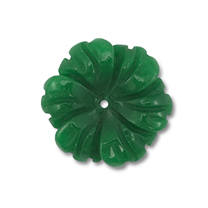Pierres naturelles perles Quartz fleur Vert fonc&eacute;