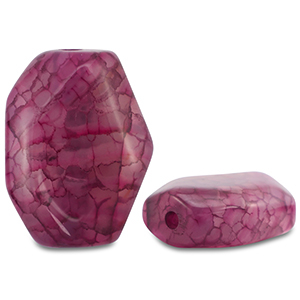 Pierres naturelles perles Agate irr&eacute;gulier Violet magenta