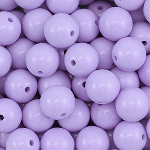 DQ Perles acryliques 14 mm Lilas pastel