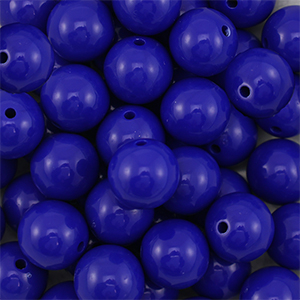 DQ Perles acryliques 18 mm Bleu fonc&eacute;