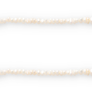 BQ Perles d'eau douce trou vertical 6x3mm Blanc naturel