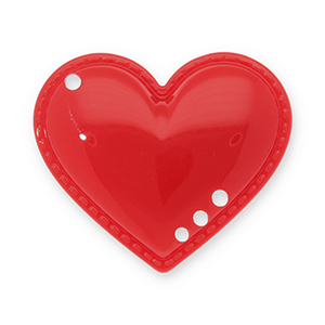 Pendentifs accroche-regard coeur Rouge