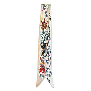 Bandana foulard avec animaux/branches Beige-beige sable