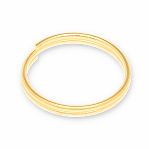 Appr&ecirc;ts en m&eacute;tal DQ anneau double Dor&eacute; (sans nickel)