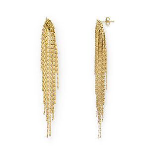 Boucles d'oreilles / puces en acier Inox Dor&eacute;