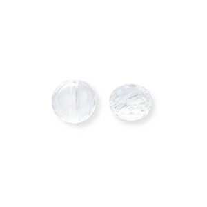 Perles &agrave; facettes Transparent-AB coating
