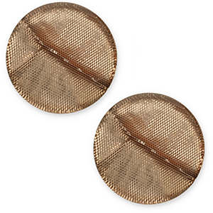 Cabochon plat 20mm Polaris Elements Las Vegas Marron