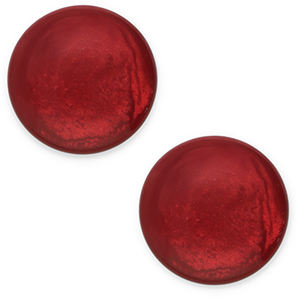 Cabochon classique 20mm Polaris Elements Jais Rouge bordeaux
