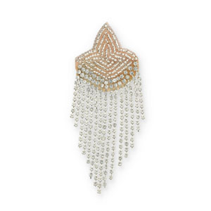 Broches avec strass Cristal-beige