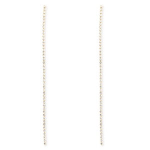 M&eacute;tal TQ laiton boucles d'oreilles / puces d&rsquo;oreilles avec strass Dor&eacute;-cristal