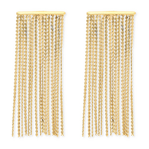 Boucles d'oreilles / puces en acier Inox Dor&eacute;