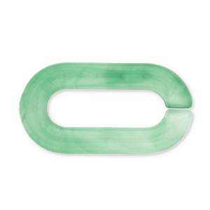 Cha&icirc;ne en acrylique 20 mm maillons s&eacute;par&eacute;s Vert jade