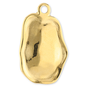 Breloques en acier Inox irr&eacute;gulier Dor&eacute;