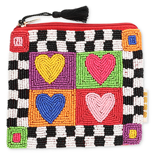 BY31&reg; Trousse c&oelig;urs & cubes Noir-blanc-multicolore