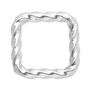 Appr&ecirc;ts en acier inox connecteur carr&eacute; Argent&eacute;