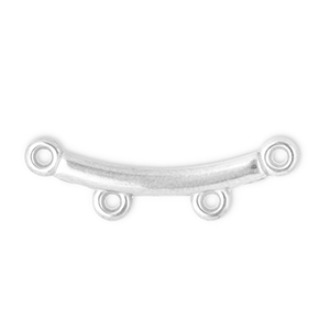 Appr&ecirc;ts en acier Inox connecteur arche avec 2 anneaux Argent&eacute;