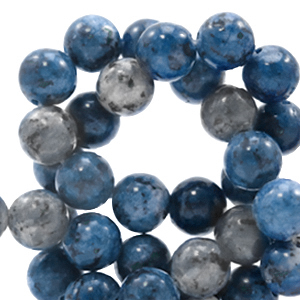 Pierres naturelles Quartz 6mm Bleu-gris multicolore