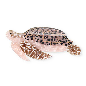 Accessoires pour cheveux pince &agrave; cheveux tortue Marron nacr&eacute;-noir-blanc