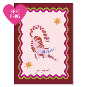 Cartes &agrave; bijoux "you got this" Rouge
