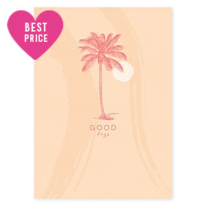 Cartes &agrave; bijoux  "Good days" Beige abricot