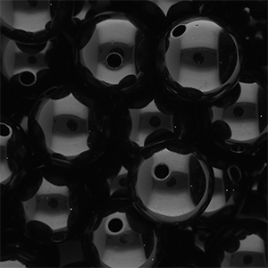 DQ Perles acryliques 18 mm brillant Black